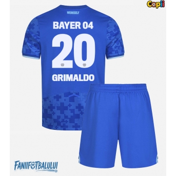 Bayer Leverkusen Alejandro Grimaldo #20 Echipament de Fotbal Replică 2025-26 Copii Treilea (+ Șorturi)